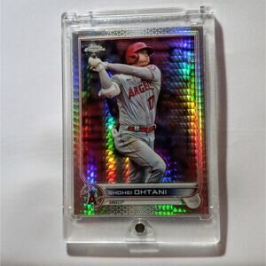 Shohei Ohtani Topps Chrome Super Refractor #1 2022 in Magnetic Case